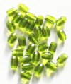 30 10x7mm Olivine Faceted Oval Beads